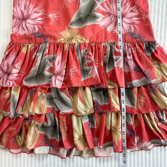 Eugenia Fernandez Tropical Floral Tiered Mini Ruffle Dress - Picture 5 of 6